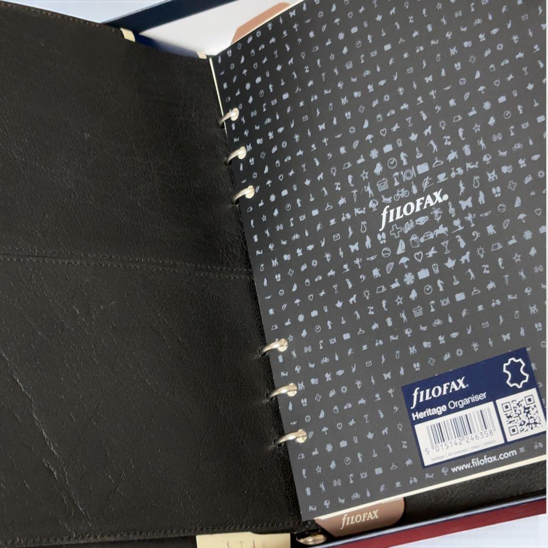 【新品 未使用】ファイロファックス ヘリテージ A5 ブラック 本革 箱付き