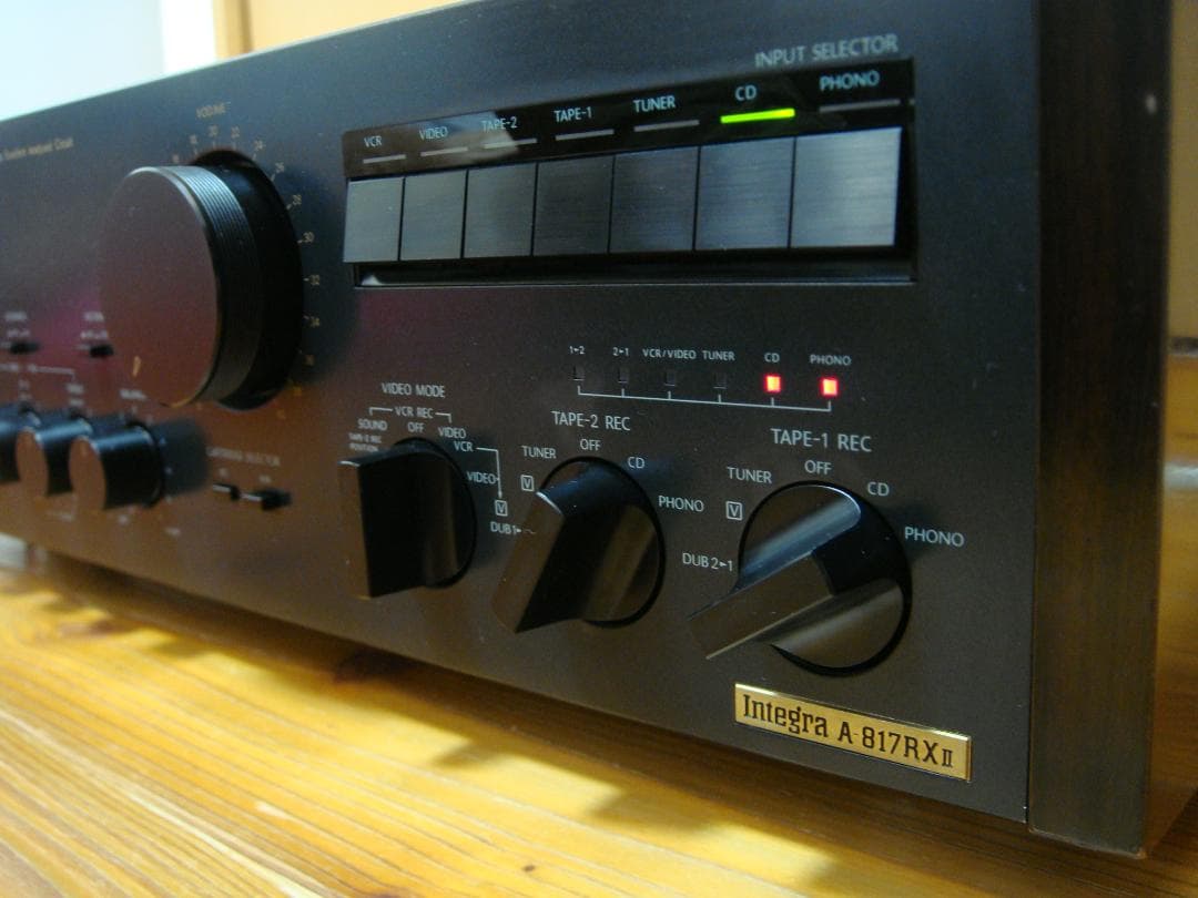 整備済 程度良 ONKYOオンキョー Integra A-817RXⅡ木目パネル