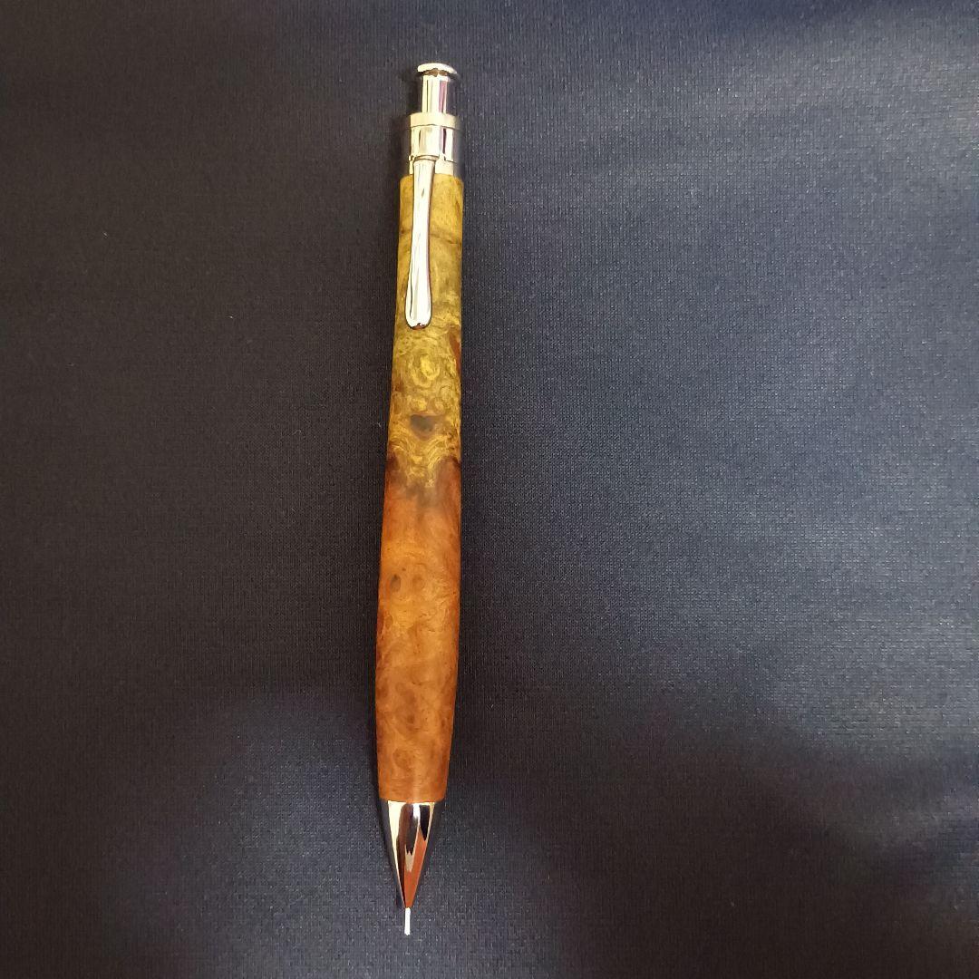 工房楔　花梨紅白　シャープペンシル　0.5mm固定式口金