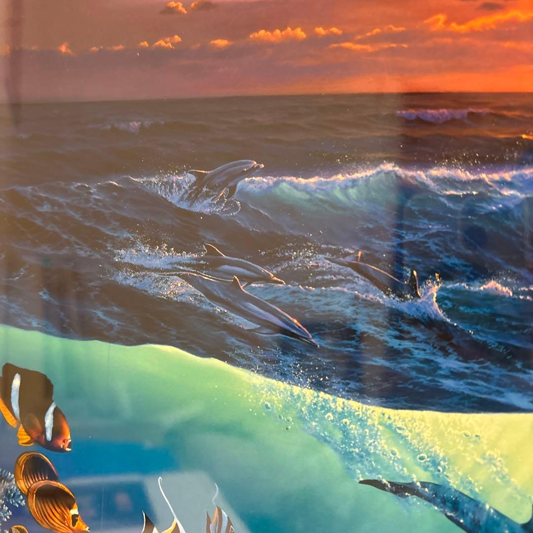 ラッセン　OUR WORLD マウイ　ハワイ　ポスター　額装　アート　絵画