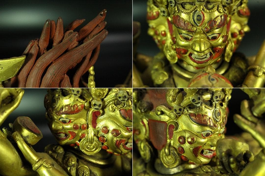 仏教美術 渡金 歓喜仏(K-A986)