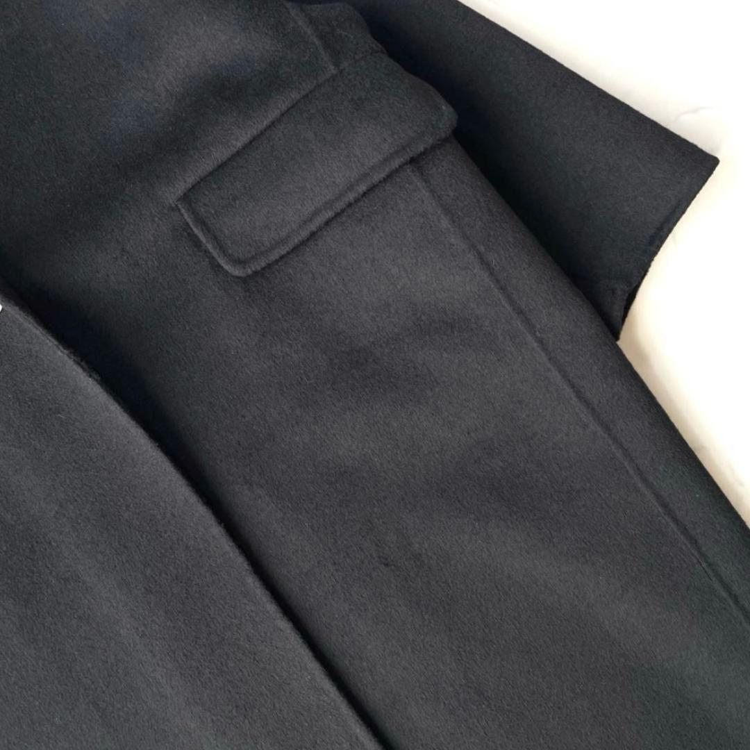 アンプーファム unpeu femme チェスターコート ウール ブラック F