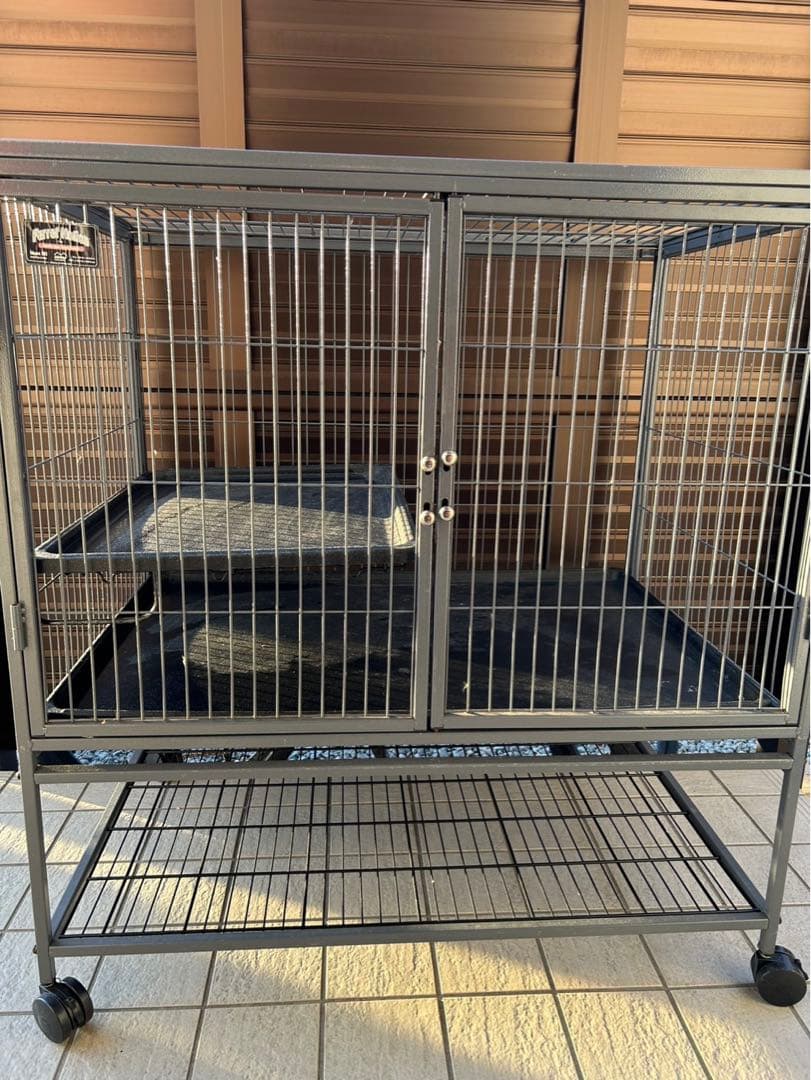 MidWest Ferret Nationブラック メタルケージ 2段棚付き