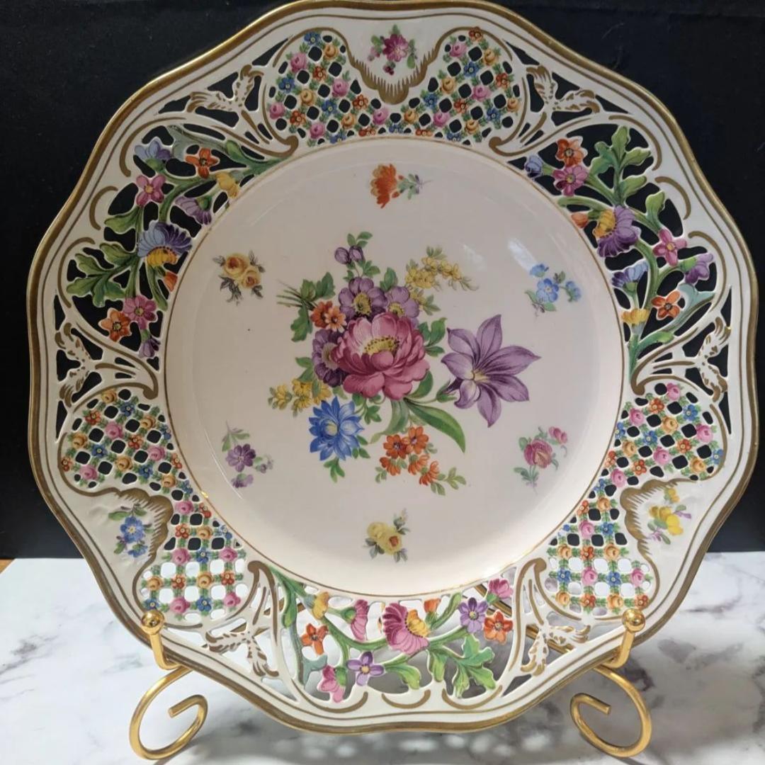 26㎝★1級品 シューマン ババリア オープンワーク メッシュ 金彩エッジ