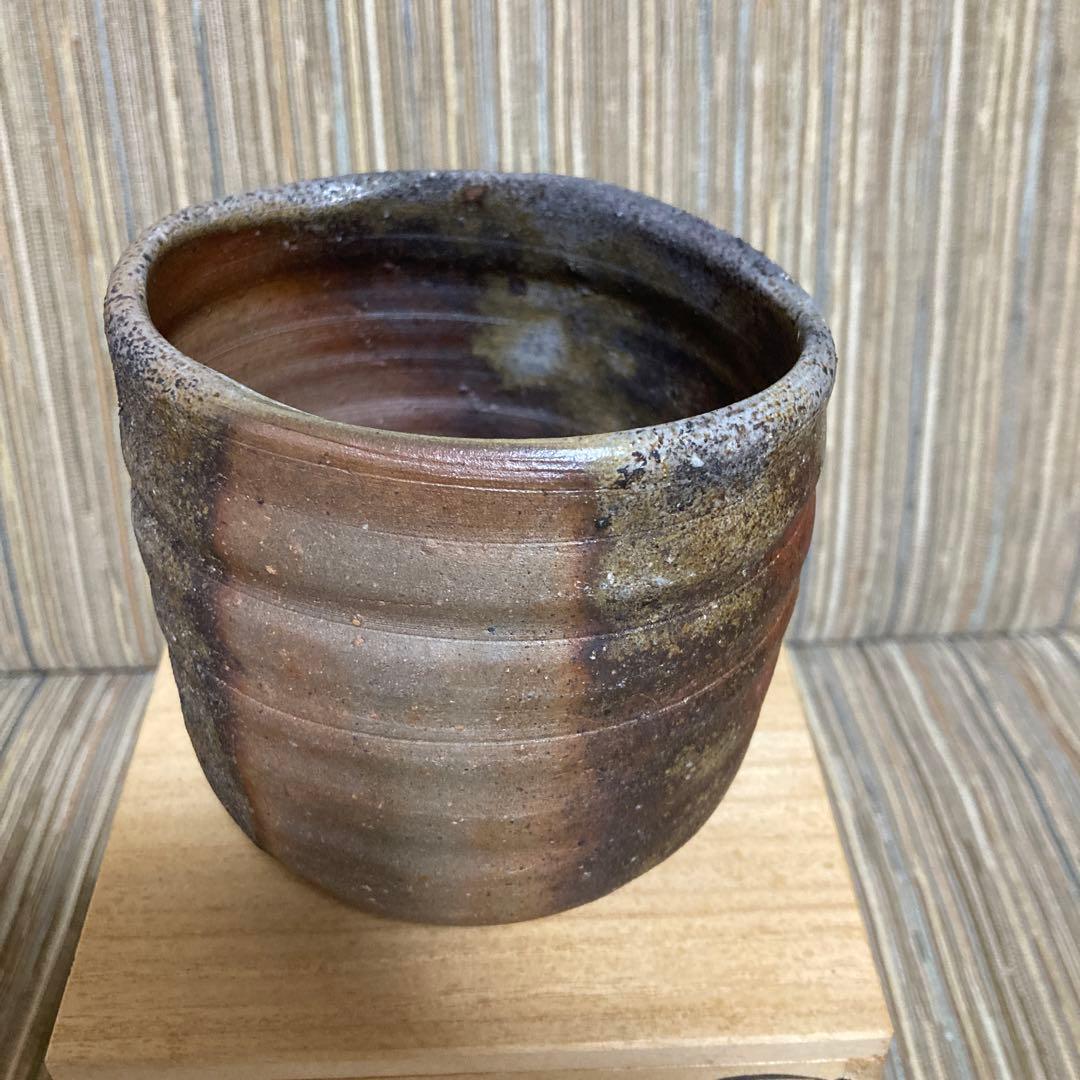 備前焼　佐藤苔助　共箱　茶道具　湯呑み　陶歴