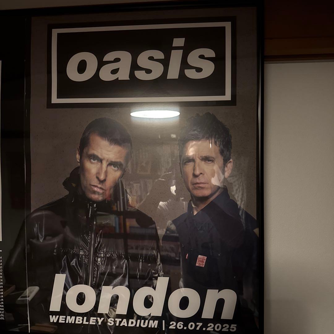 oasis live'25 ロンドン7月26日ウェンブリー公演ポスター