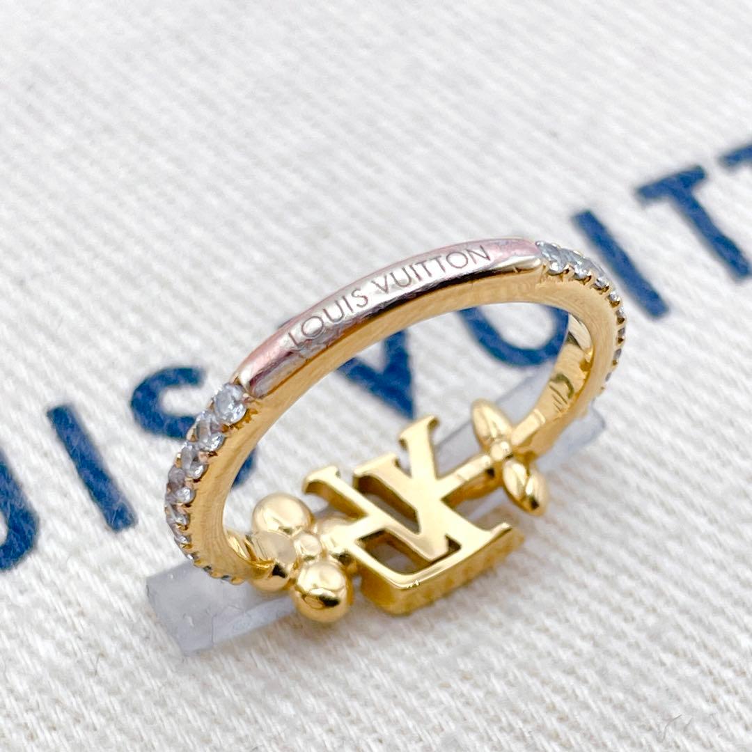 LOUIS VUITTON アイコニック　リング　ラインストーン　10号