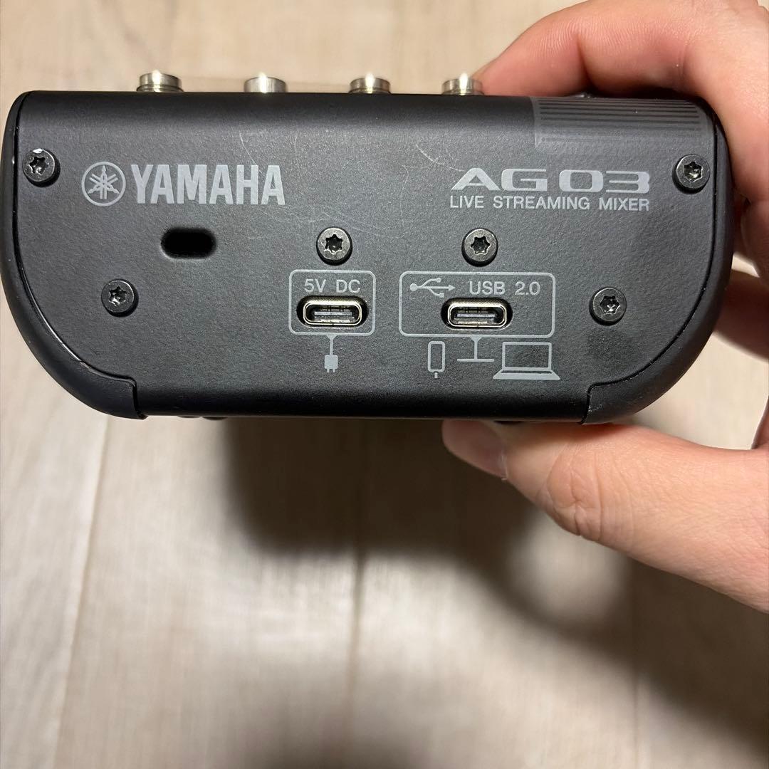 YAMAHA AG03 MK2ライブストリーミングミキサー　ブラック