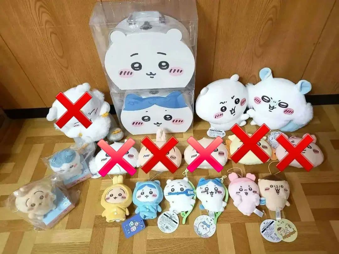 ちいかわ　 ぬいぐるみ、トランク等グッズ12点セット　ハチワレ　うさぎ　あの子