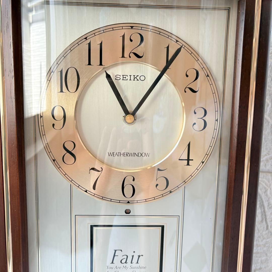 SEIKO からくり時計　天気予報　天候　RE516B ウェザーウィンドウ