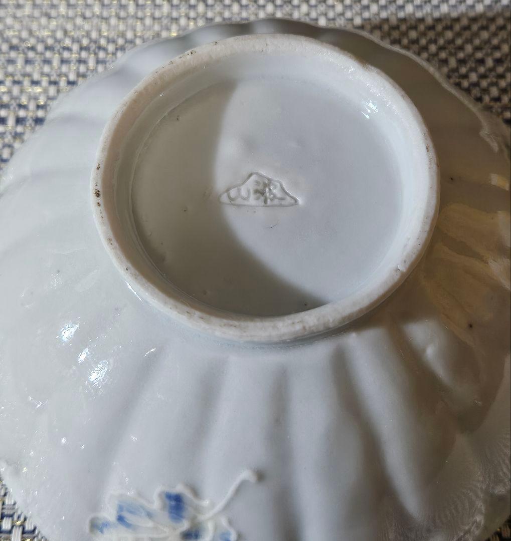 【近代陶芸の巨匠❗】帝室技芸員　板谷波山 波山銘　白磁　菊形小鉢　菓子鉢　共箱