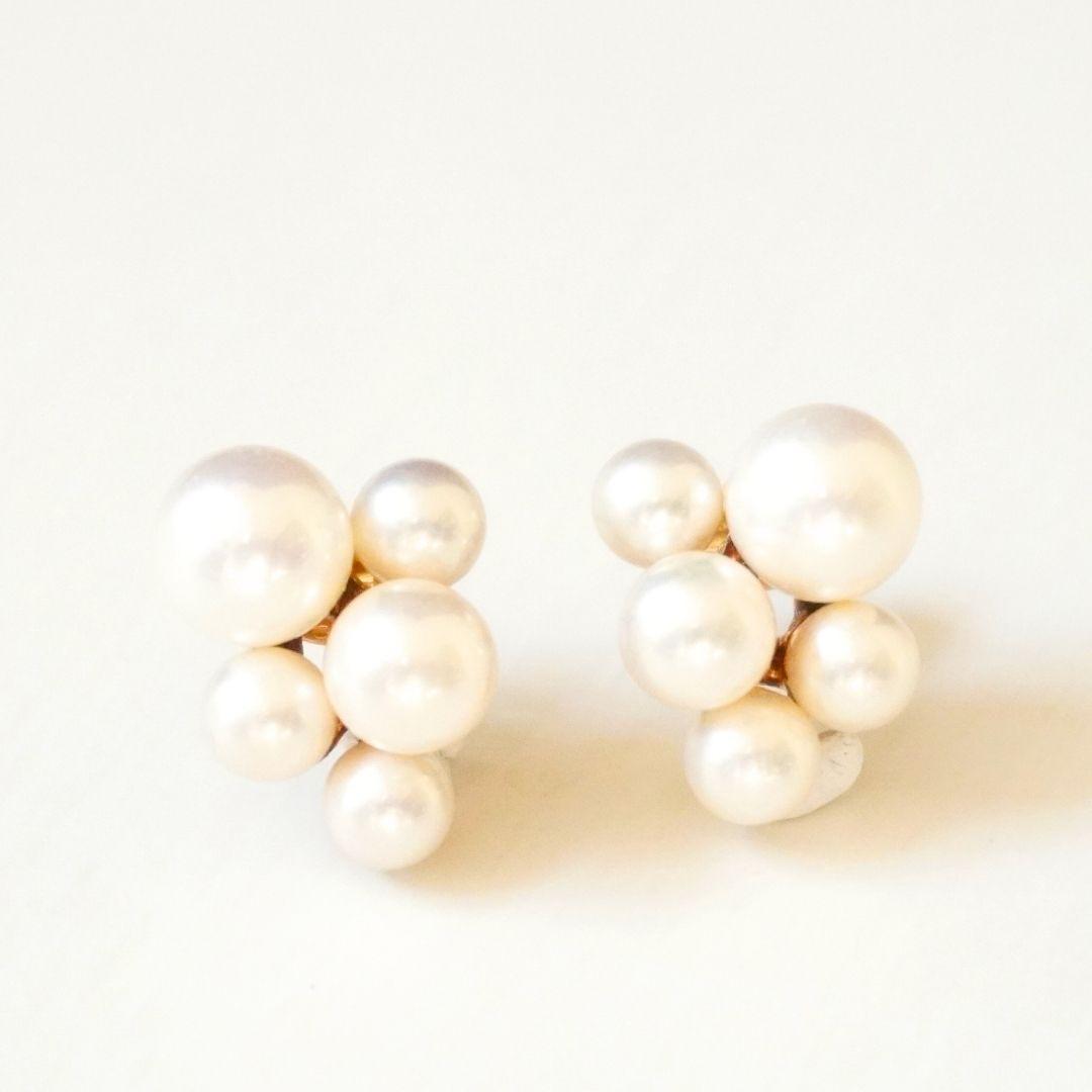 ete エテ パールピアス ポスト キャッチ K18