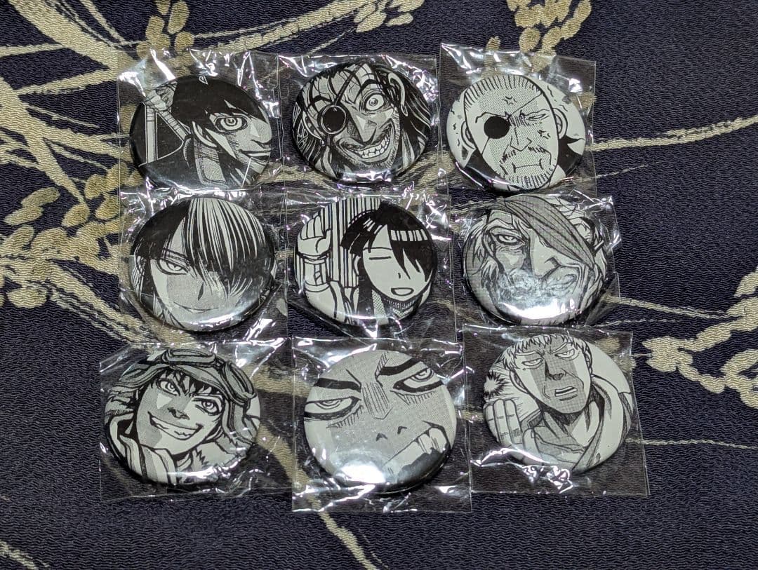 平野耕太 大原画展 HELLSING × DRIFTERS 缶バッジ　9点