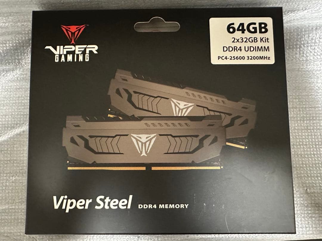 Viper Steel 64GB DDR4メモリキット
