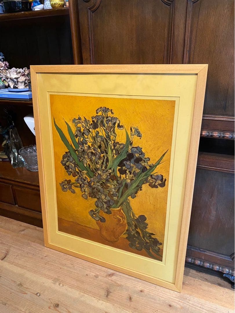 ゴッホ アイリス アート 額縁 インテリア