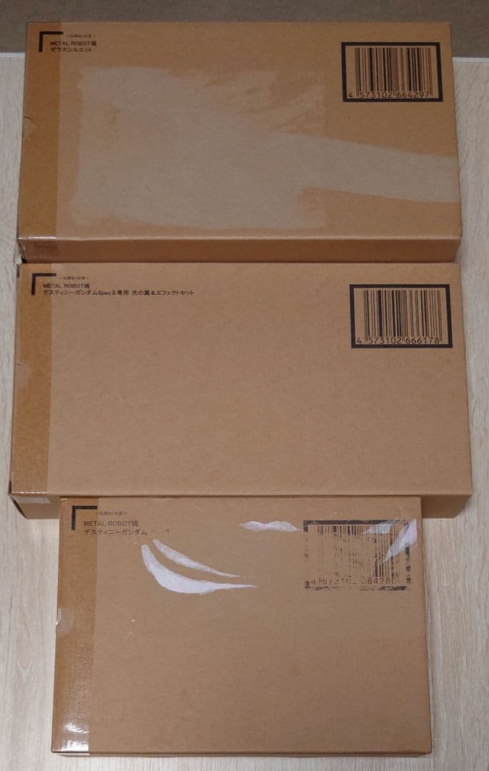 メタルロボット魂　デスティニー＆ゼウスシルエット＆光の翼3点セット　オマケ付き