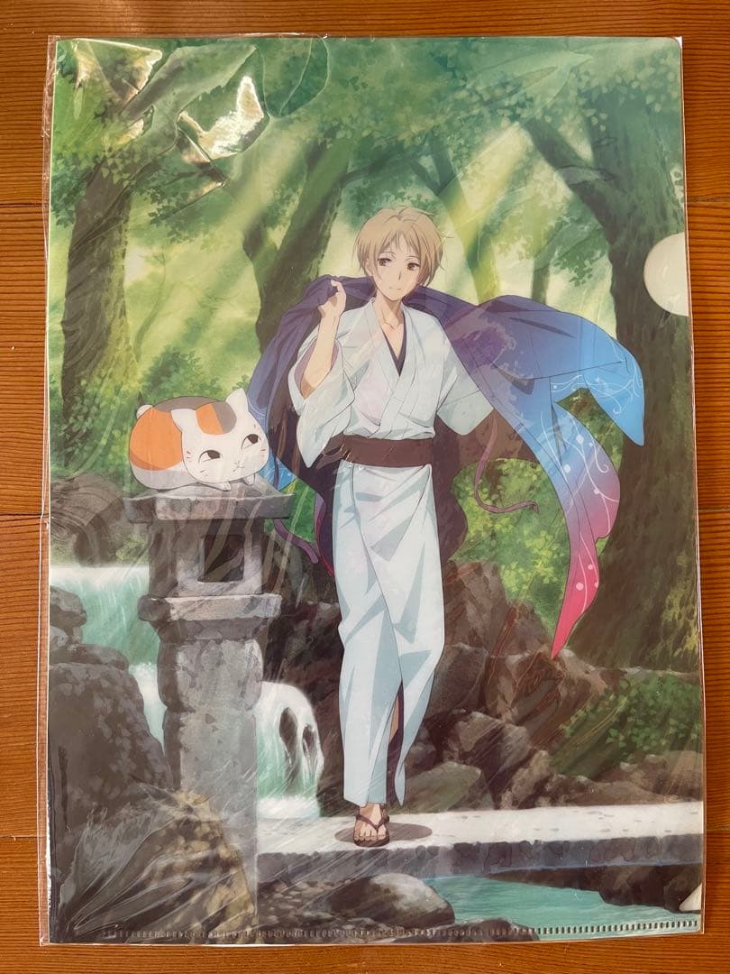 「レア」　夏目友人帳　夏目貴志とニャンコ先生1/8フィギュアの特典クリアファイル