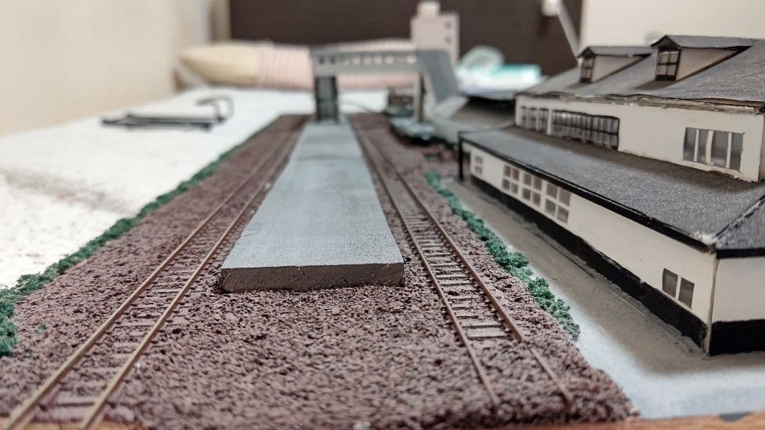 Nゲージ旧室蘭駅風ジオラマ