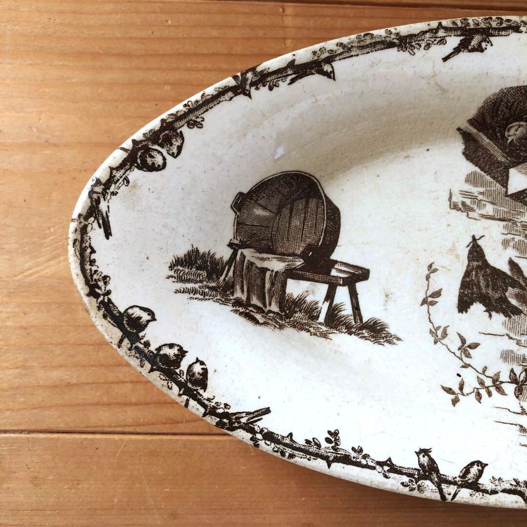 ショワジールロア Choisy le Roi HB&Cie　楕円皿　no.249