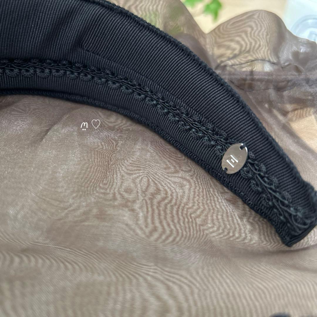 試着のみデイジーリン　フォクシー　ブラックリボンカチューシャ　現行品　グログラン