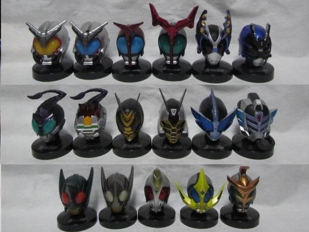 ライダーマスクコレクション◆ライダーマスコレ◆仮面ライダーカブト◆１７種◆未開封