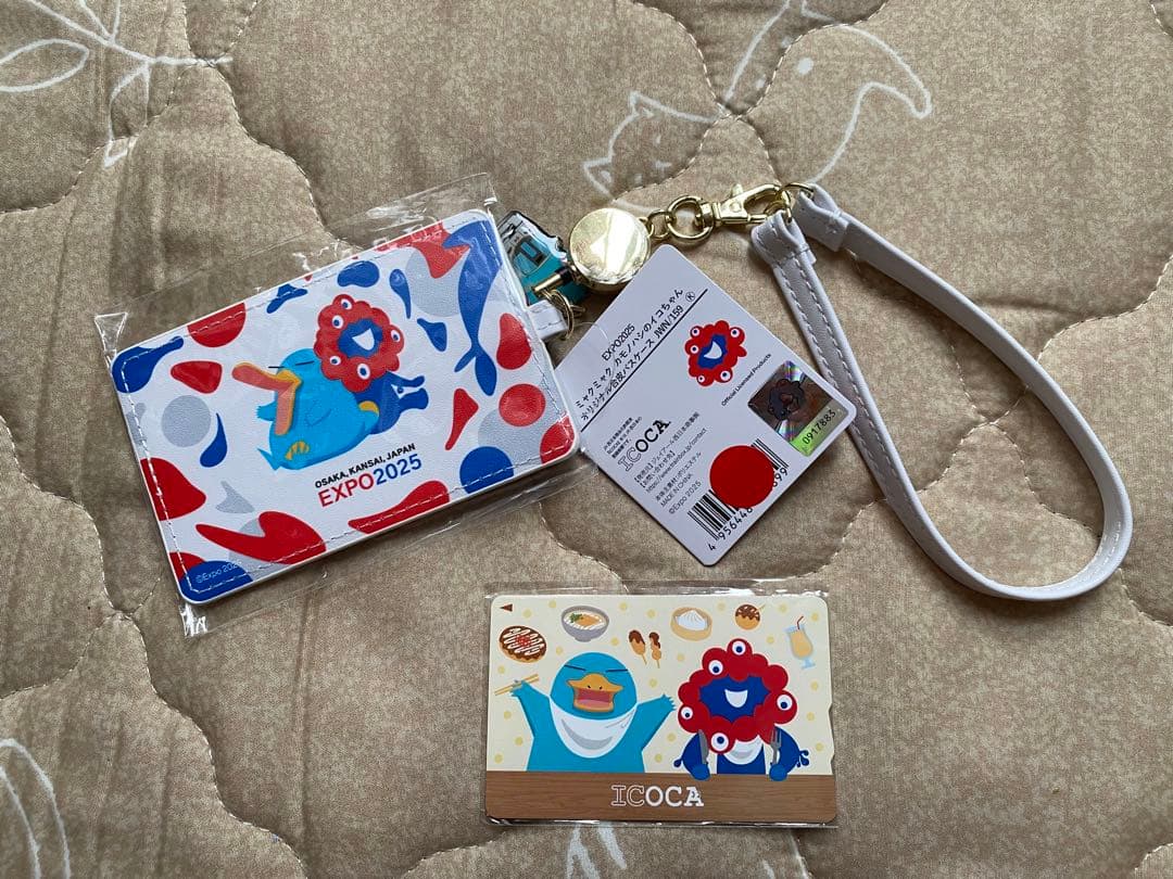 大阪万博開場内限定 ICOCA パスケース ストラップ セット ミャクミャク