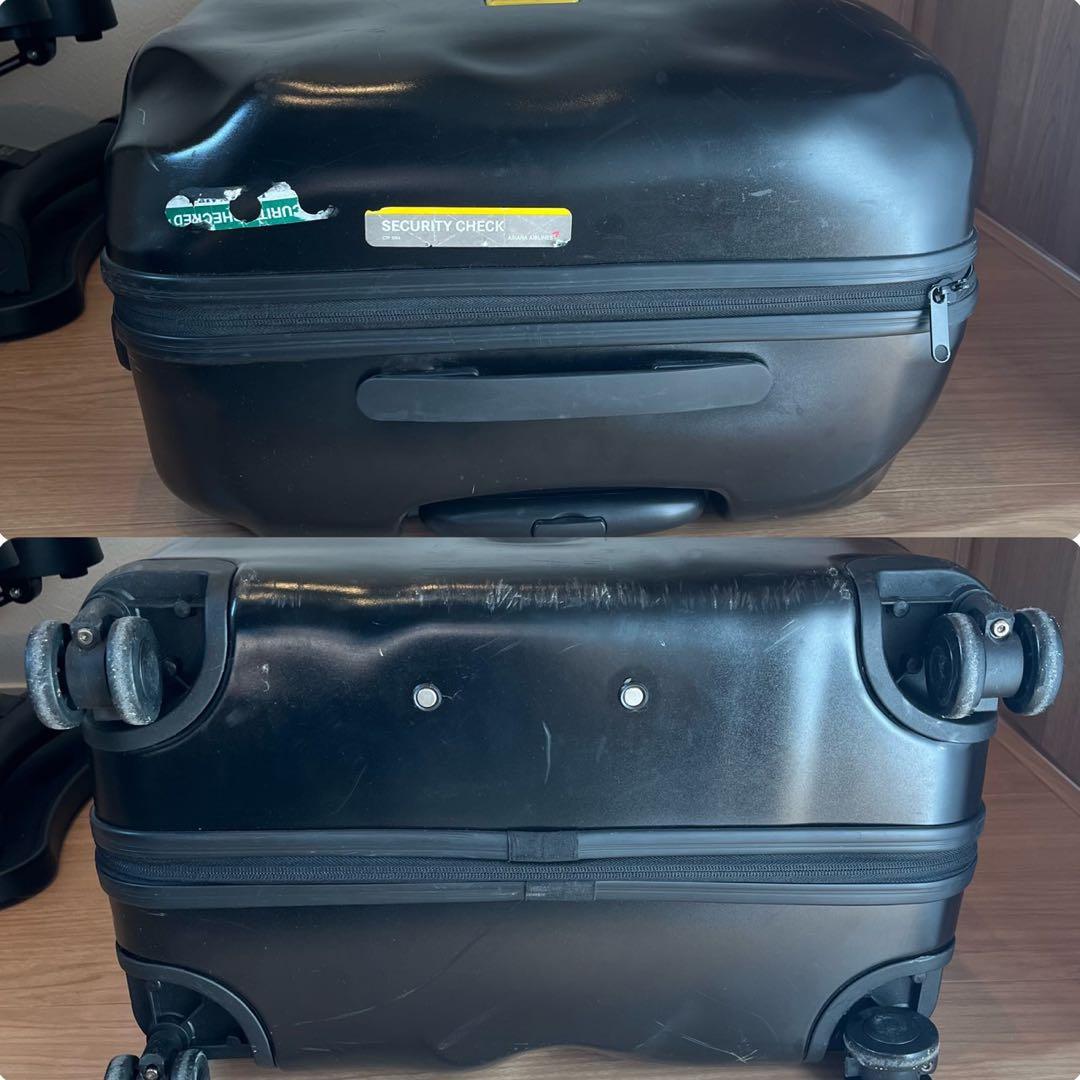 CRASH BAGGAGE　スーツケース　ダメージ加工　ブラック　TSAロック