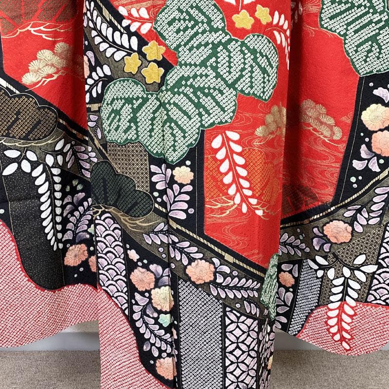 512z7.412y20.小物類.501u16☆振袖 身幅広め 辻が花絞り染