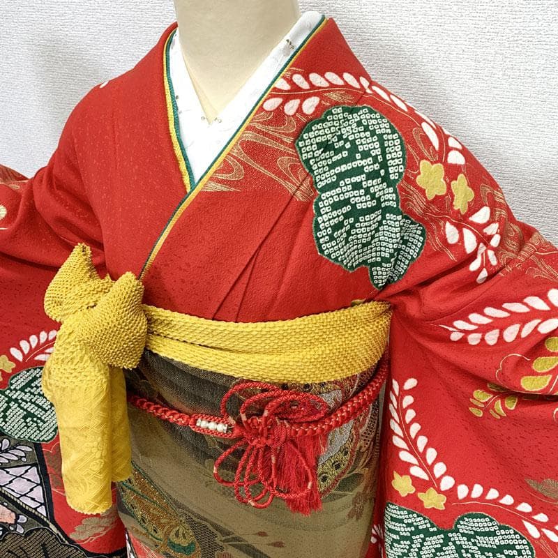 512z7.412y20.小物類.501u16☆振袖 身幅広め 辻が花絞り染