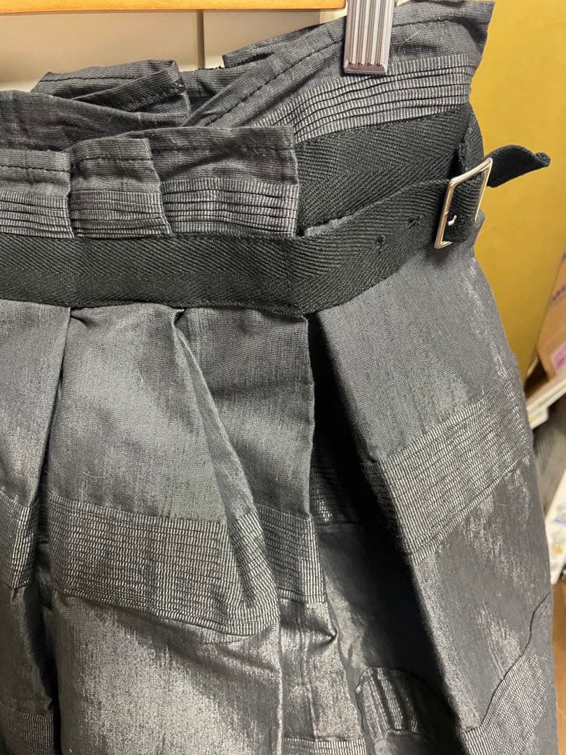 専用　トリコ コムデギャルソン　ダークグレー プリーツスカート ベルト付き