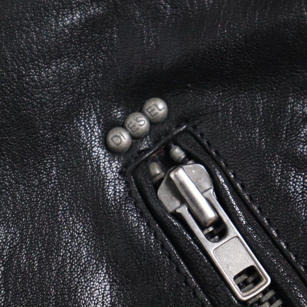 archive diesel ジップデザイン ライダース レザージャケット