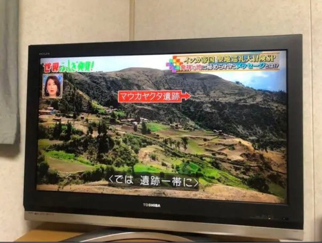 テレビ　東芝　TOSHIBA 37Z2000 2画面表示