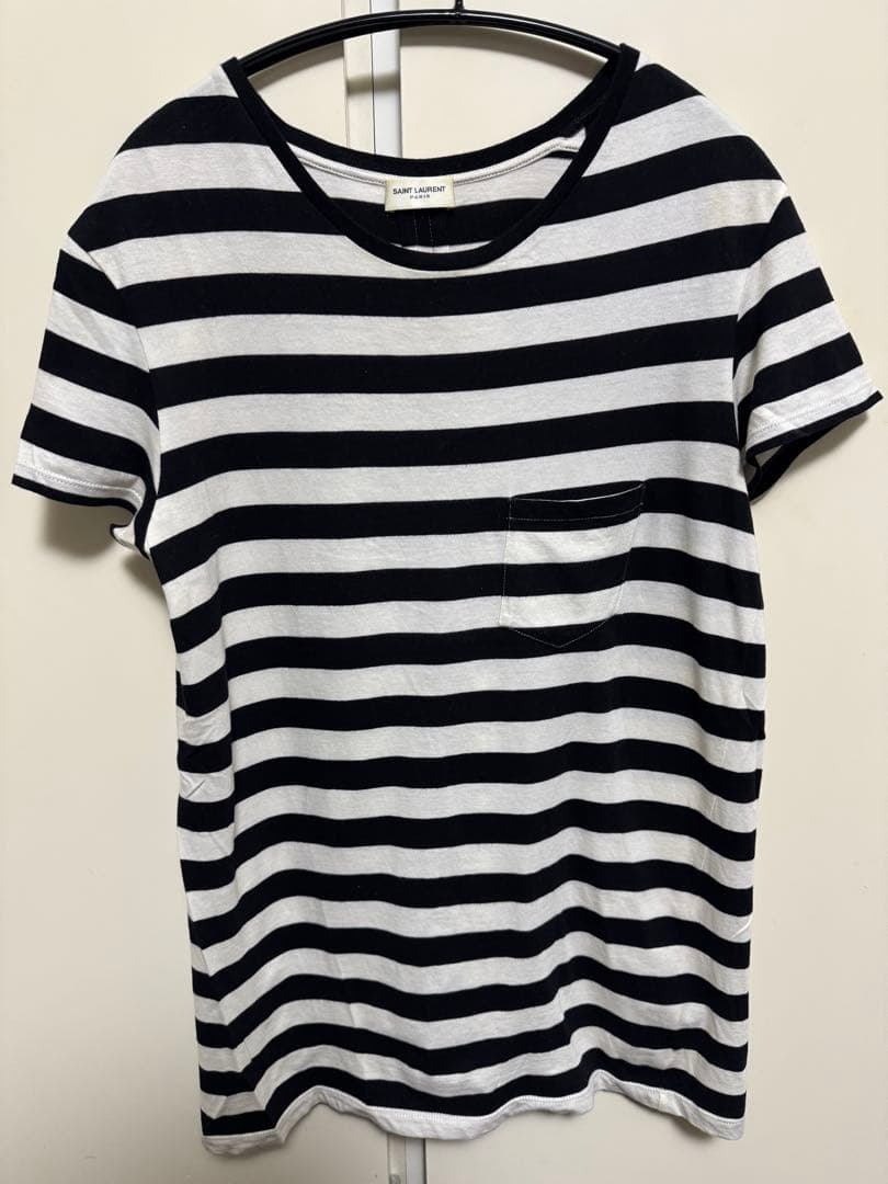 サンローラン　ボーダーシャツ　S