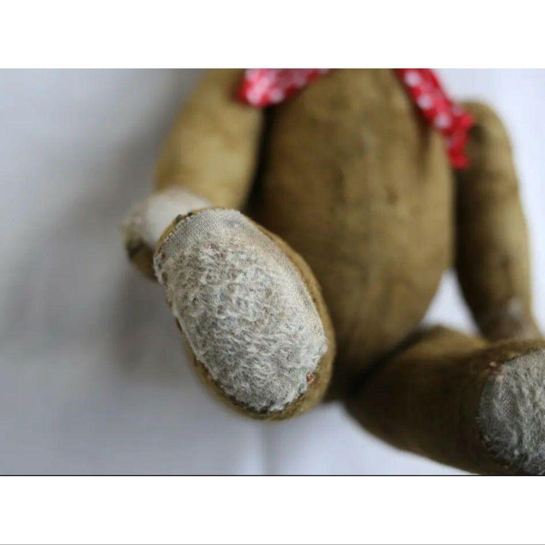 アンティーク 丸顔の古い テディベア フランス