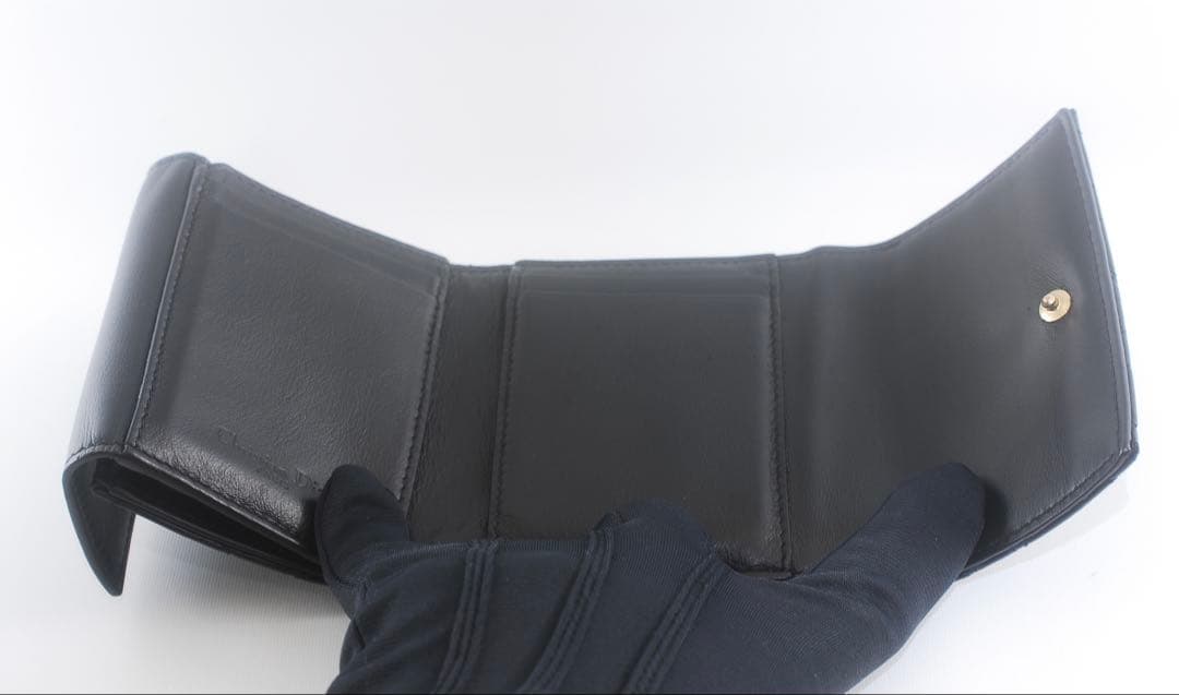 ＊Lady Dior＊ディオール＊エナメル＊ロータスウォレット＊カナージュ