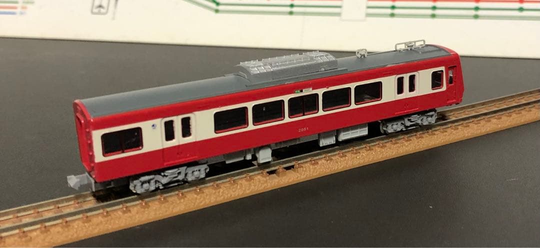 管理番号1635 京急2000形2扉車Nゲージ塗装キット素人組立品4両