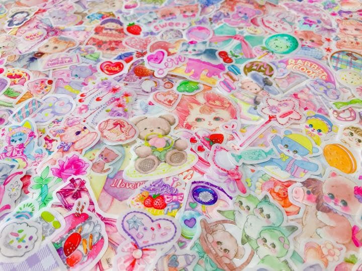 可愛いい❤️❤️フレークシール( ⸝⸝•ᴗ•⸝⸝ )ゆめかわセット♡♡