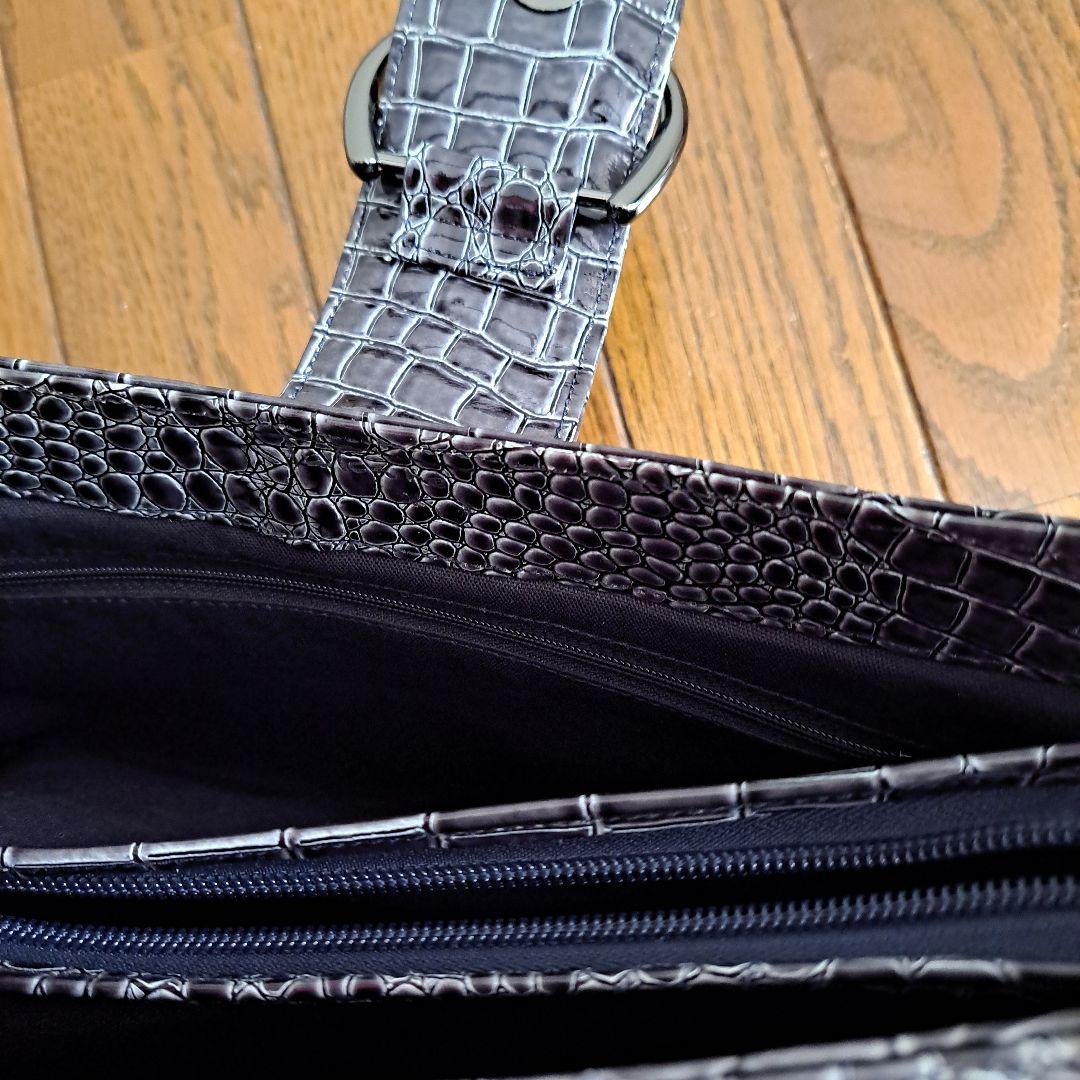 Takano鎌倉高野 レイクバッグ エナメル ブルーグレー