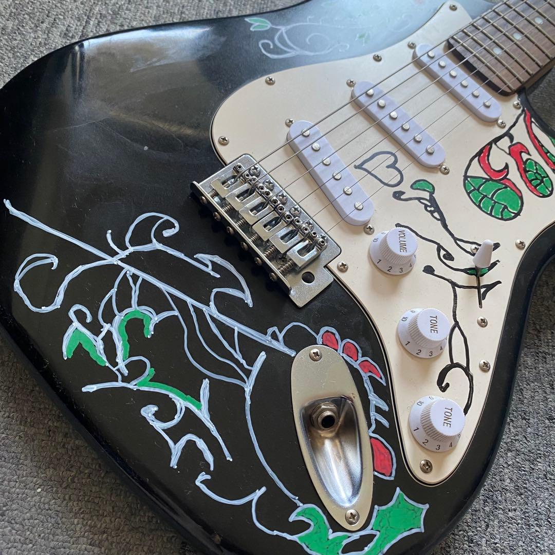 ビンテージストラトキャスター ジミヘンドリックス サイケ柄