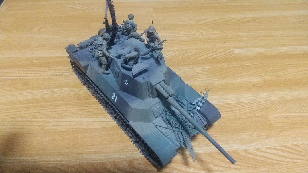 1/35 完成品 架空 日本陸軍四式中戦車&日本陸軍歩兵