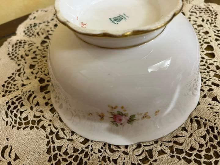 コールポート★バラ柄の大きなシュガーボウル★COAL POAT 薔薇 ローズ