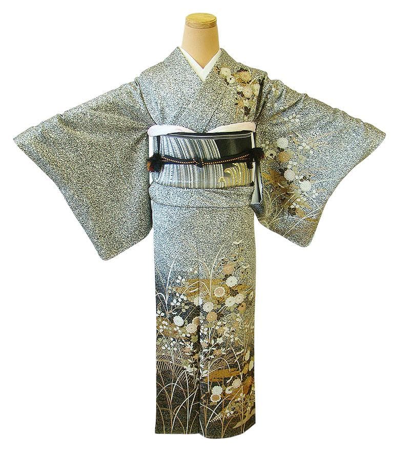 一越地 附下げ・訪問着＆袋帯・帯〆・帯揚げセット（正絹）未使用＜HH2238＞