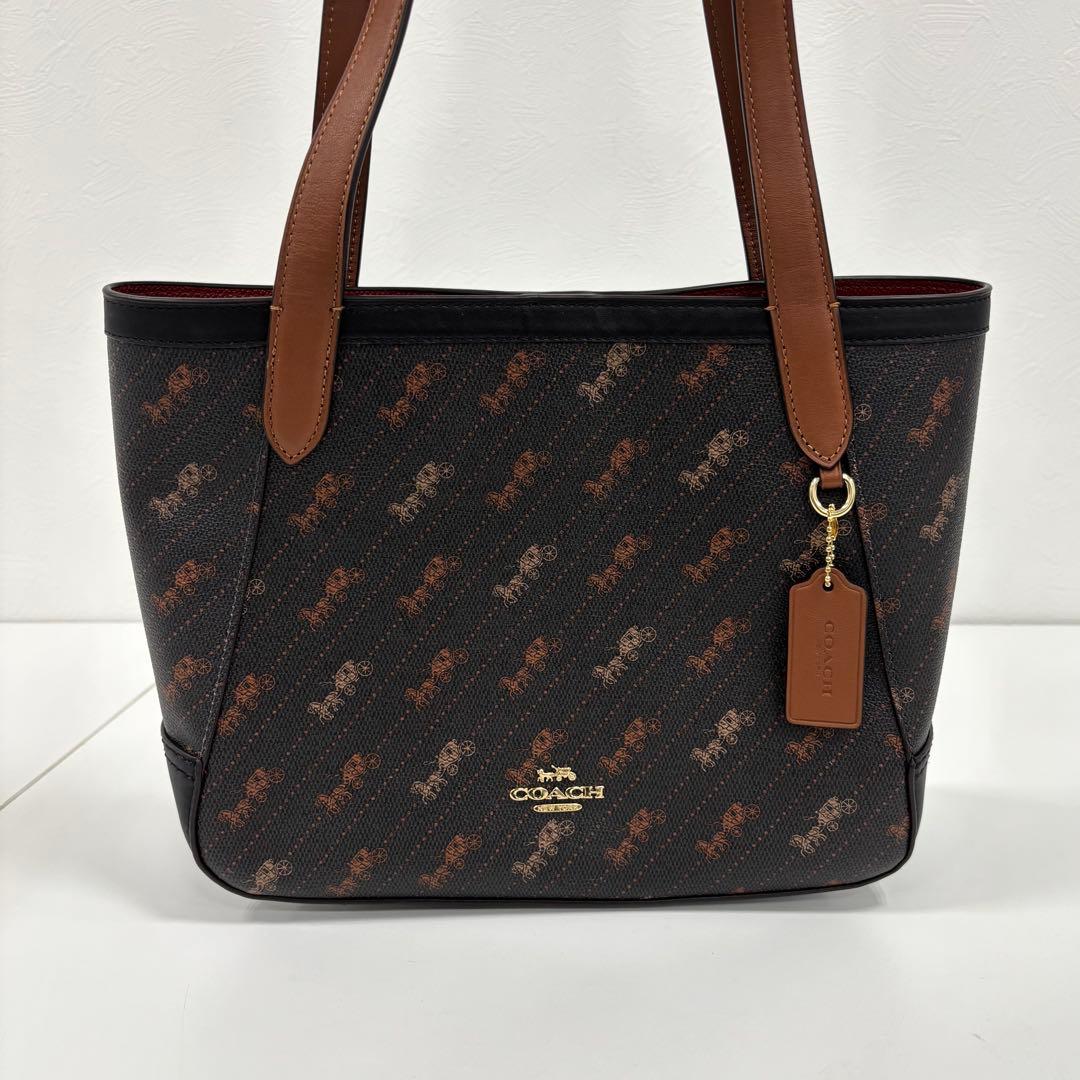 【極美品】COACH コーチ トートバッグ シグネチャー チャーム付き