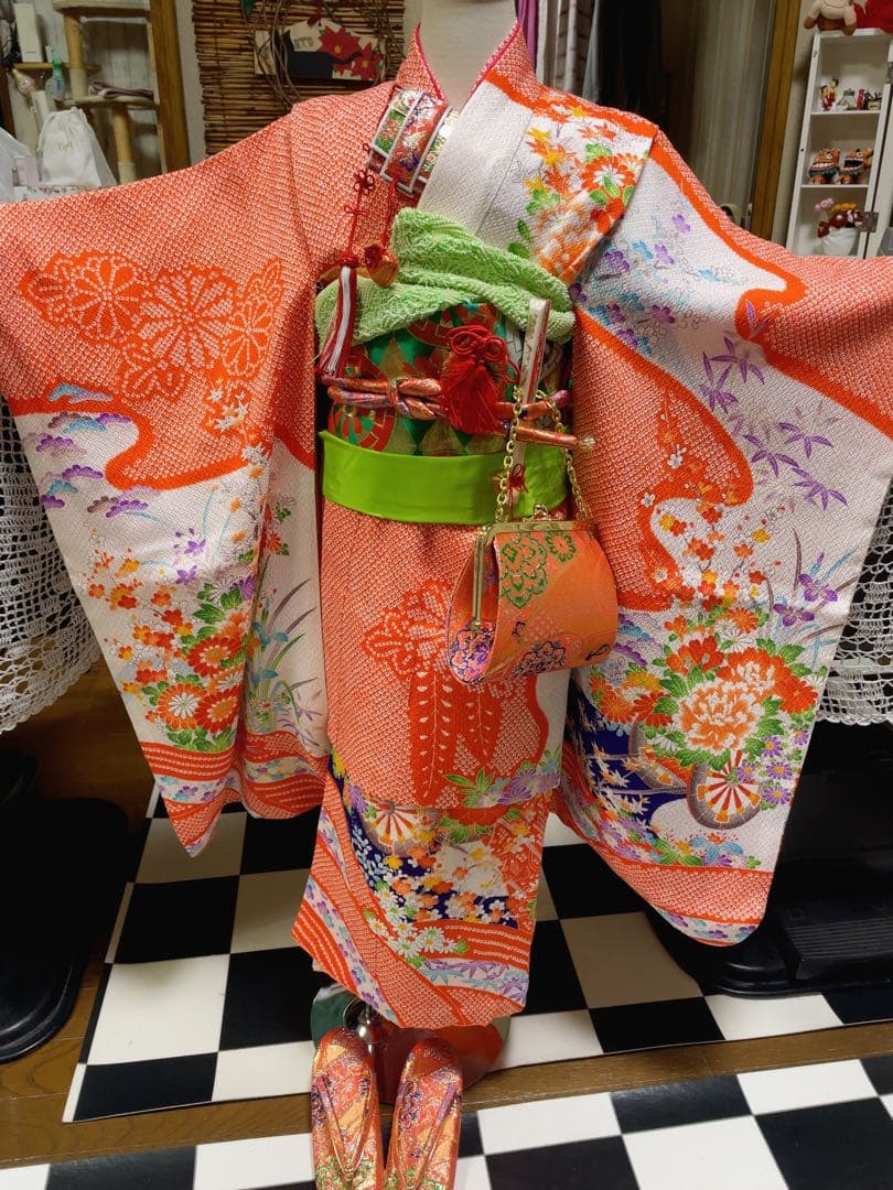 七五三5〜7歳様高級絞り柄