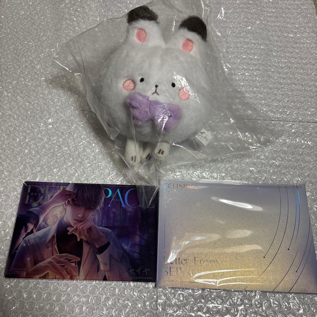 恋と深空　日本語版VIP特典 セイヤ　アクリルブロック、ぬいぐるみ、手紙