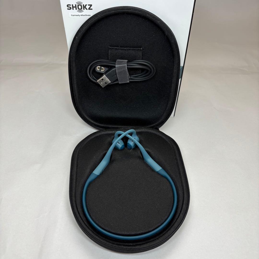 【Shokz】 OPENRUN PRO (骨伝導イヤホン) ブルー