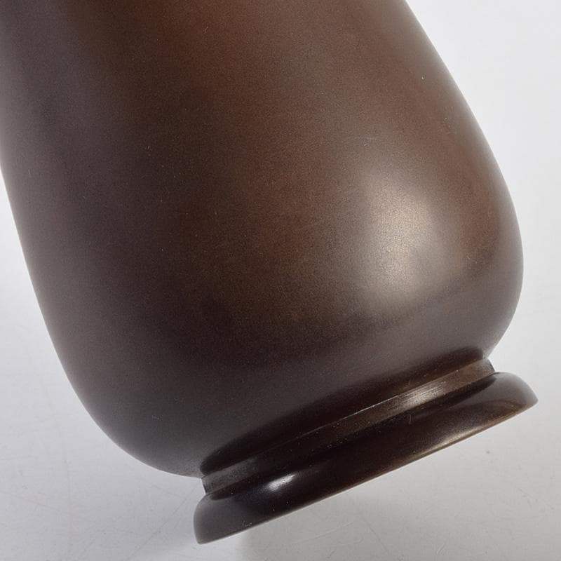 茶道具　釜師　角谷與兵衛造　唐銅柄杓立　共箱　C　R9238