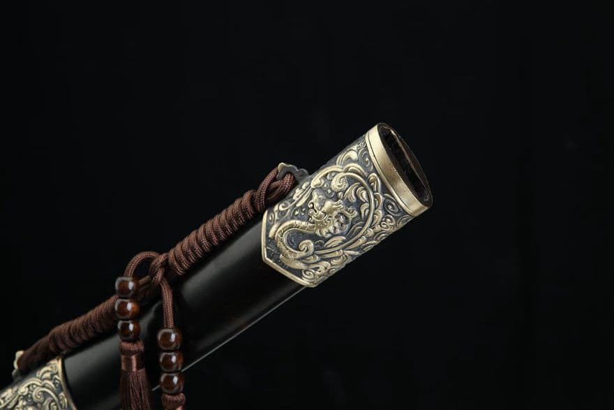 26寸秋水神刀（黒檀タイプ）古兵器 武具　刀装具　日本刀　模造刀 居合刀