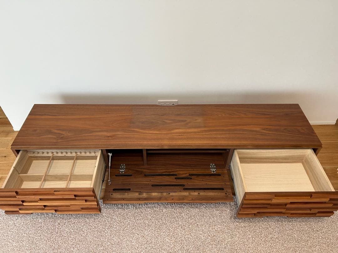 【赤レンガ】モダン ウォルナット テレビ台