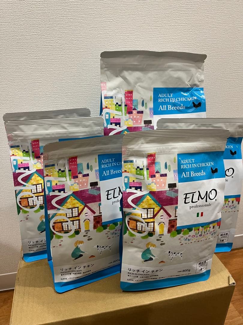ELMO リッチインチキン ドライフード 3kg1個800g5個　合計7kg